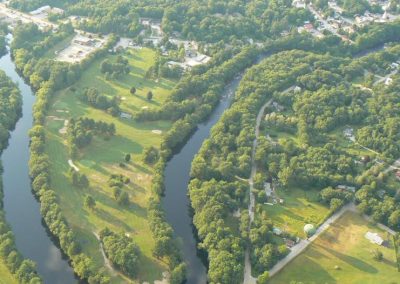 Birdseye view of our 9 hole golf course nh